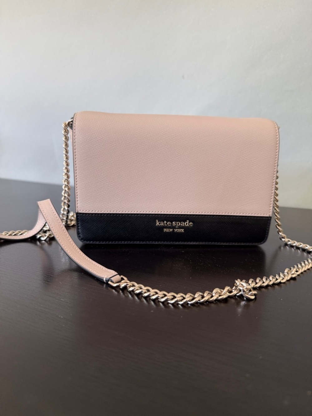 NWOT Kate Spade New York Colorblock Saffiano Leather Chain Crossbody Bag